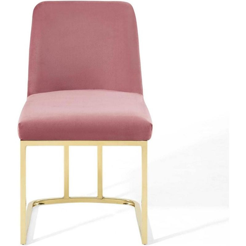 Modway Amplify Sled Base Performance Velvet Dining Side Chair