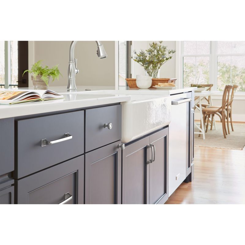Amerock Ville 3-3/4 inch (96mm) Center-to-Center Polished Chrome Cabinet Pull