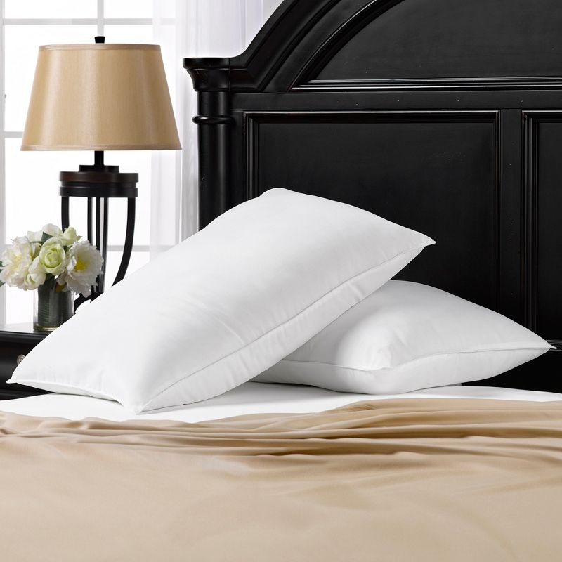 Ella Jayne Signature Plush Medium Density Allergy-Resistant Down Alternative Pillow, Set of 2 - Standard