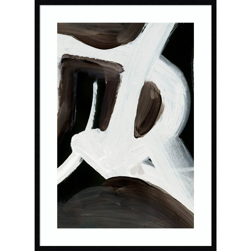 30" x 41" Connected by Dan Hobday Wood Framed Wall Art Print - Amanti Art: Minimalist Abstract, Giclee Lithograph