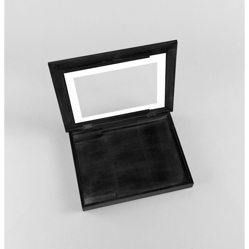The Lakeside Collection Interchangeable Artwork Frame With Storage 5" x 7", 8.5" x 11", 9" x 12" - 9" x 12" Black