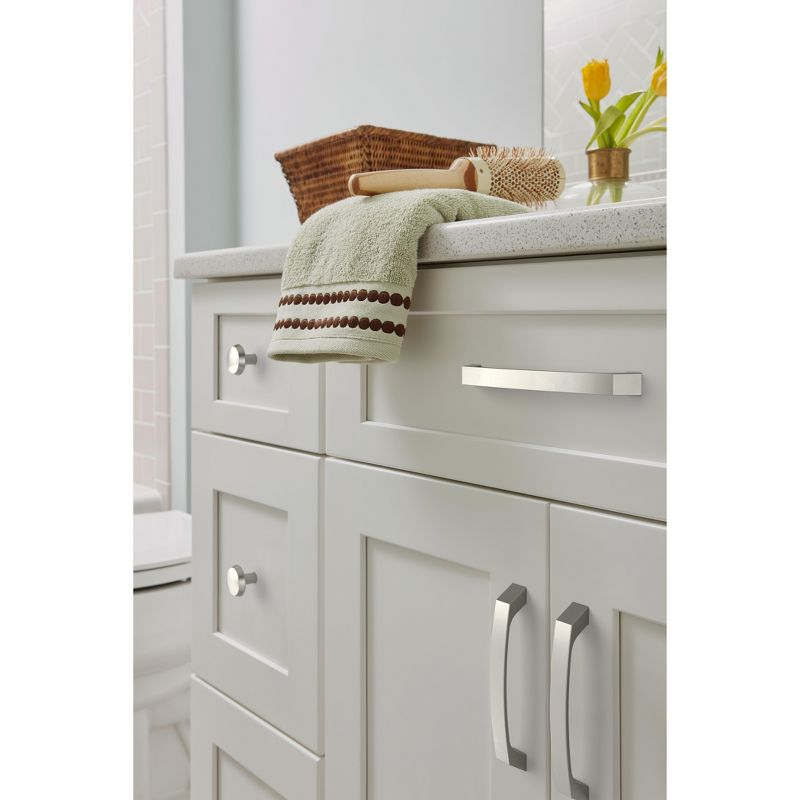 Amerock Premise 6-5/16 inch (160mm) Center-to-Center Satin Nickel Cabinet Pull