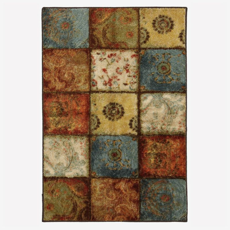 BrylaneHome Non-Skid Printed Loop 30" X 46" Scatter Mat