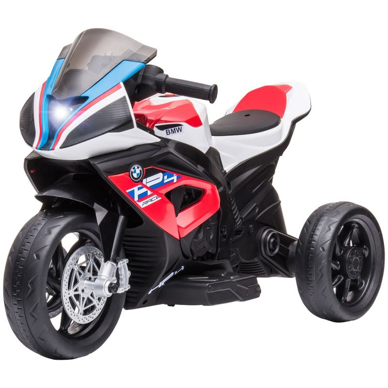 Aosom Licensed BMW HP4 Kids Electric Motorcycle Ride-On Toy 3-Wheels 6V Battery Powered Motorbike with Music for Girls Boy 18 - 60 Months, Red
