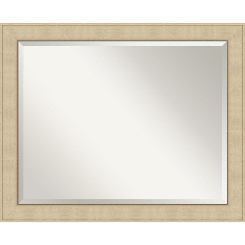 Amanti Art Classic Honey Silver Beveled Wall Mirror 26 x 32 in.