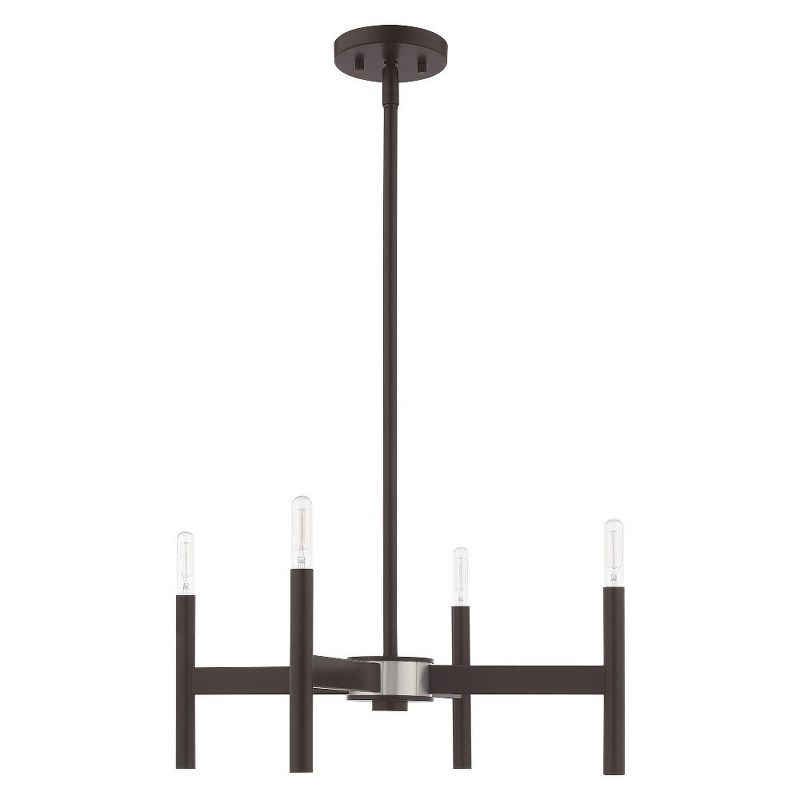 Livex Lighting Copenhagen 4 - Light Chandelier in  Bronze