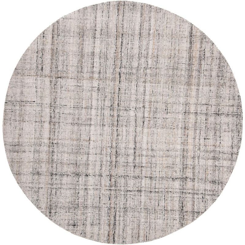 Abstract ABT141 Handmade Indoor Area Rug - Camel/Black - 6' Round - Safavieh