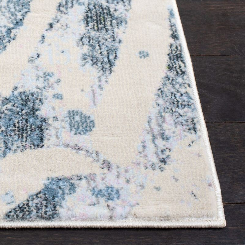 Lillian LLN382 Power Loomed Area Rug - Green/Blue - 6'7"x6'7" - Safavieh.