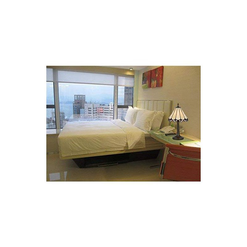 Cal Lighting 40W Tiffany Ac Lp W/Zinc Cast Base - Antique Brass