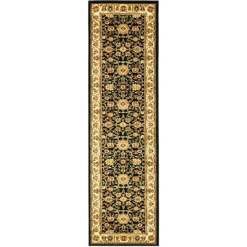 Lyndhurst LNH212 Power Loomed Runner Rug - Black/Ivory - 2'3"x6' - Safavieh
