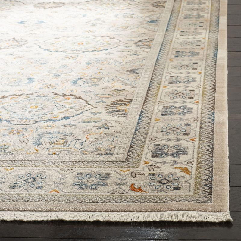Vintage Persian VTP444 Power Loomed Indoor Area Rug - Ivory/Light Grey - 5'x7'6" - Safavieh