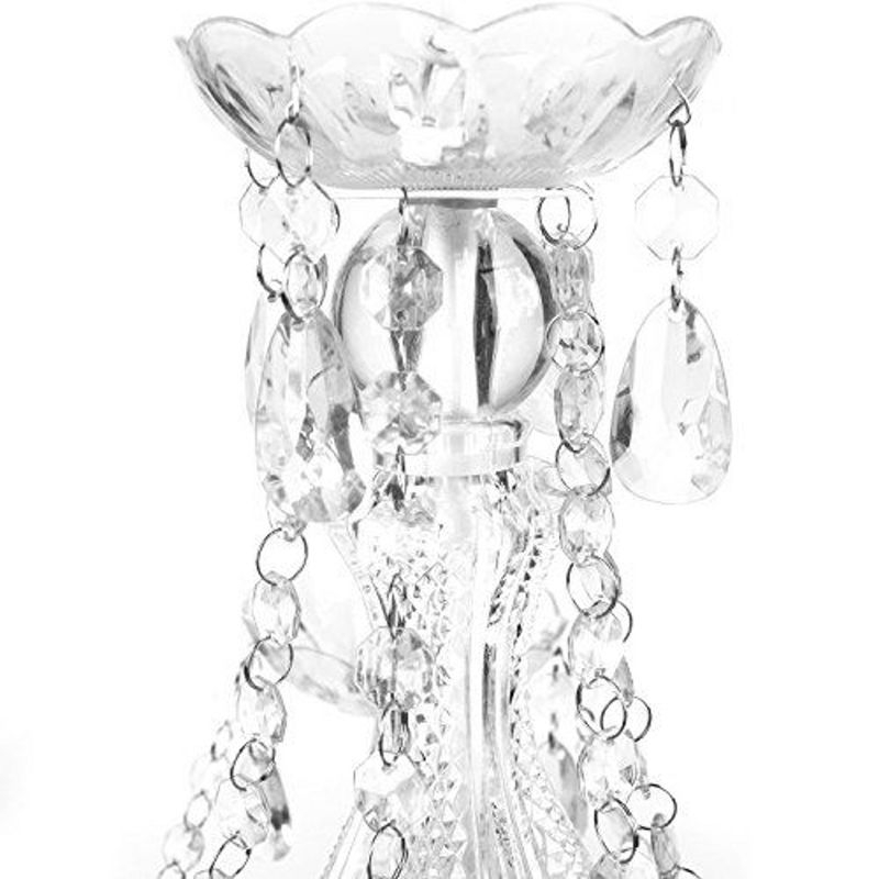 Tadpoles 5-Bulb Vintage Chandelier - White Diamond | 20" x 18" x 17" | Uses Five 25-Watt E12 Candelabra Bulbs