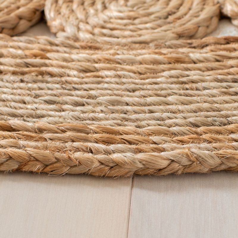 Natural Fiber NFB250 Hand Woven Area Rug - Natural - 3' round - Safavieh.