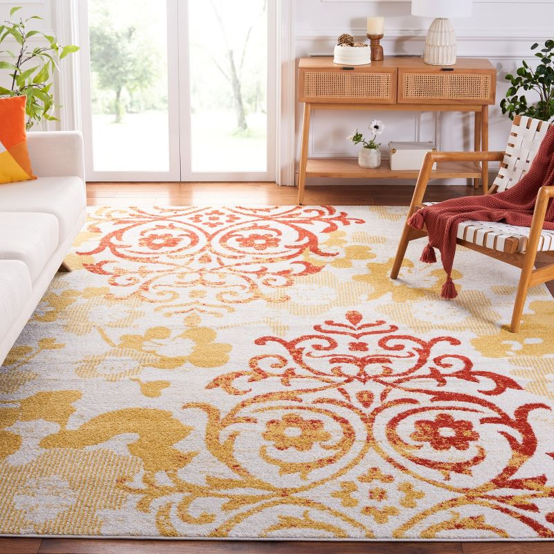 Adirondack ADR114 Machine Made Indoor Area Rug - Grey/Gold - 9'x12' - Safavieh