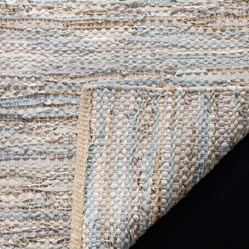 Vintage Leather VTL105 Hand Woven Area Rug - Beige - 4'x6' - Safavieh.