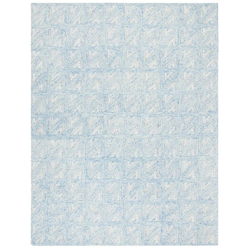 Abstract ABT653 Hand Tufted Area Rug - Blue/Beige - 8'9"x11'9" - Safavieh.