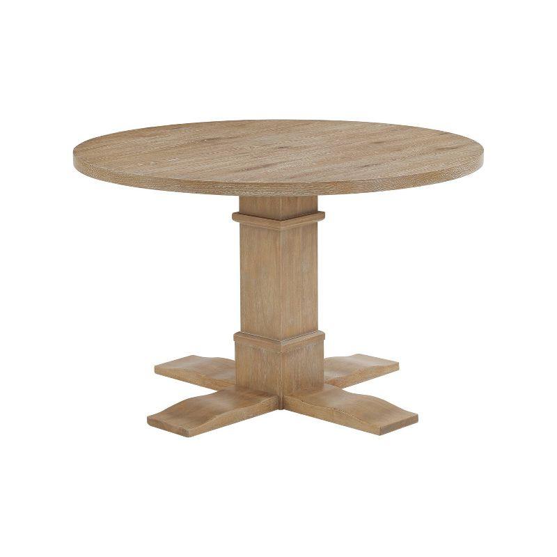 Joanna Round Dining Table Rustic Brown - Crosley