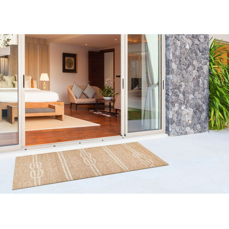 Liora Manne Capri Ropes Indoor/Outdoor Rug Neutral 2' x 5'