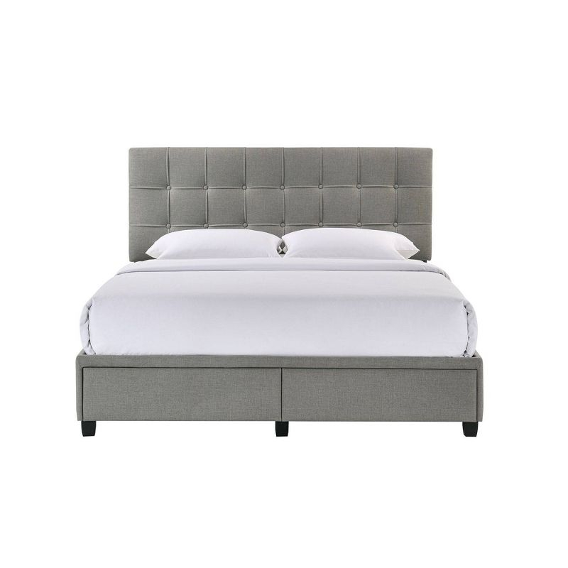 Queen Pasadena Platform Storage Bed with Footboard Drawers - Picket House Furnishings