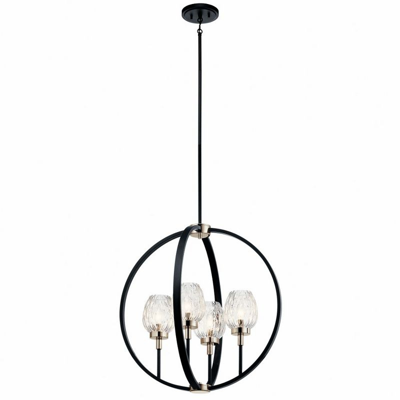 Kichler Lighting Moyra 4 - Light Chandelier in  Black