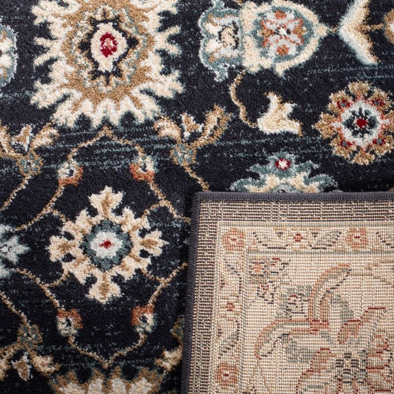 Lyndhurst LNH332 Power Loomed Area Rug - Navy/Cream - 6'x9' - Safavieh.
