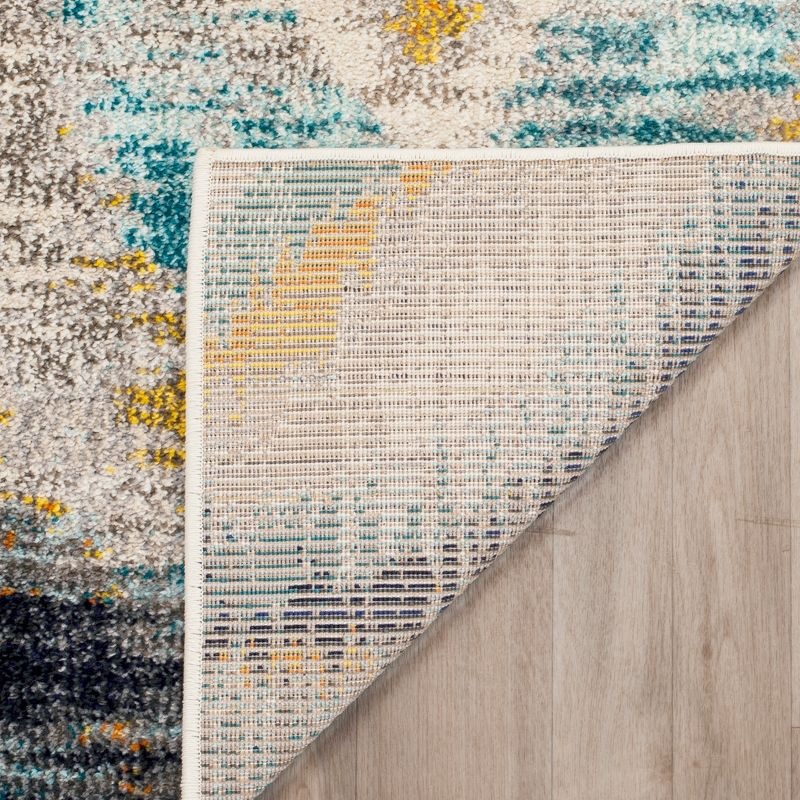 Monaco MNC242 Power Loomed Indoor Runner Rug - Blue/Multi - 2'2"x8' - Safavieh.