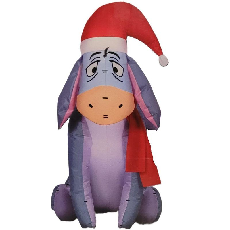 Disney 3.5-FT Tall Eeyore With Santa Hat Holiday Inflatable