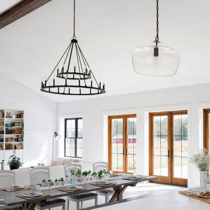 Capital Lighting Pearson 24 - Light Chandelier in  Black Iron