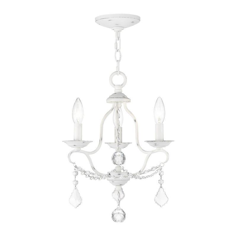Livex Lighting Chesterfield 3 - Light Chandelier in  Antique White