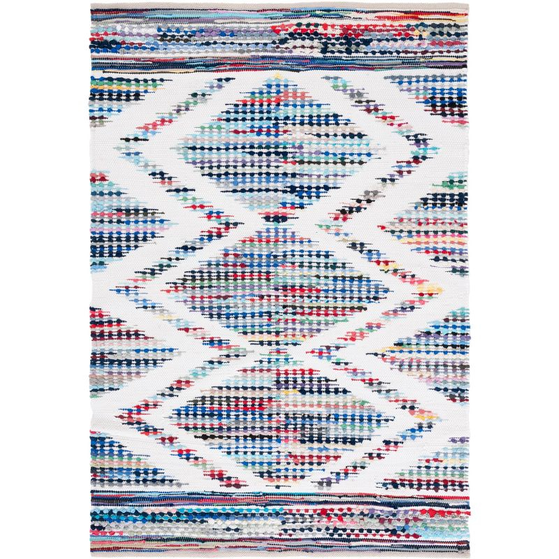 Montauk MTK817 Hand Woven Area Rug - Ivory/Blue - 5'x8' - Safavieh.