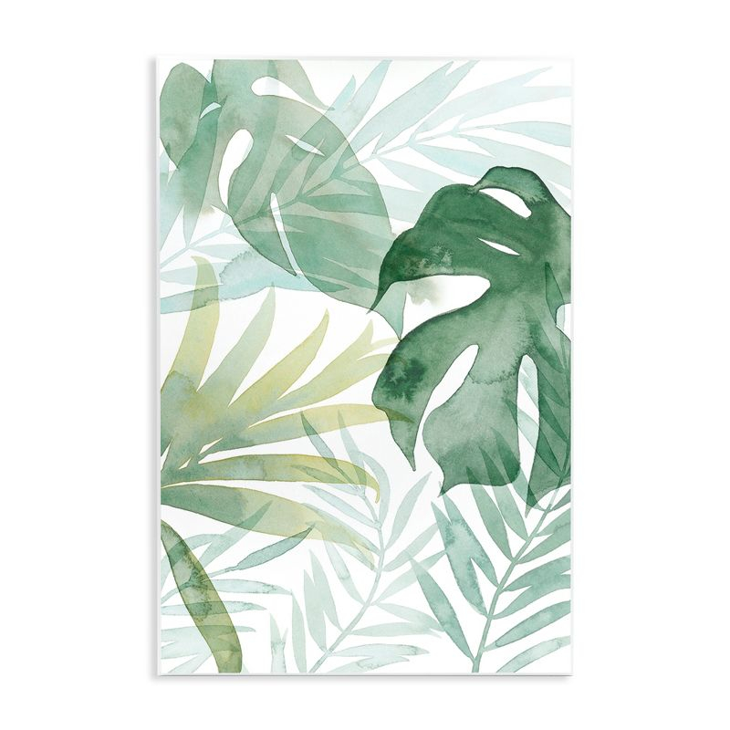 Stupell Industries " Monstera Overlapping Leaf Sprigs " by Grace Popp