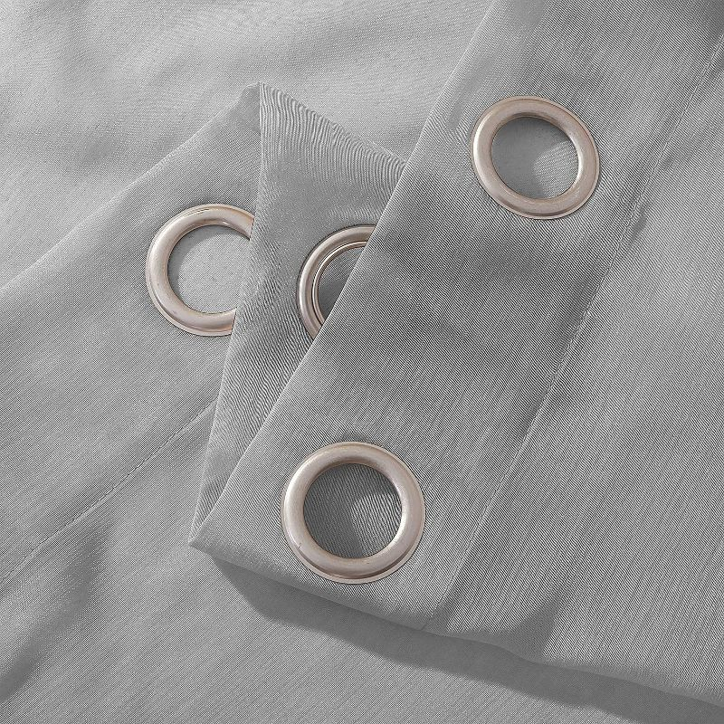 Dainty Home Solid Sheer Curtains for Living Room and Bedroom 110"W x 84"L Window Sheers Window Drapes (Set of 2)