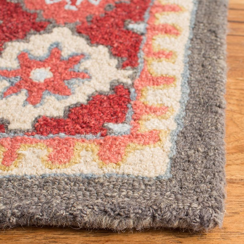 Aspen APN801 Hand Tufted Indoor Accent Rug - Red/Ivory - 2'3"x4' - Safavieh