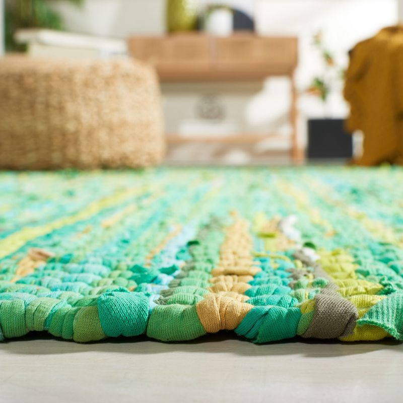 Montauk MTK251 Hand Woven, Flat Weave Indoor Area Rug - Green - 6'x6' - Safavieh