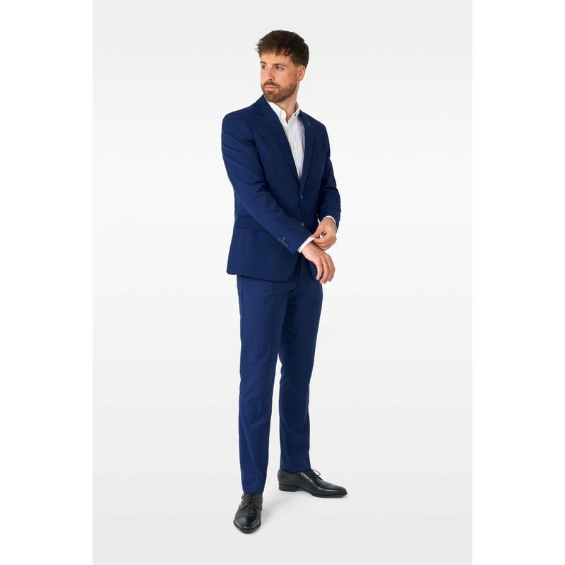 OppoSuits Daily Men's Suit - Casual Two-Piece Suit - Wedding & Business Casual Outfit - Dark Blue - Size 50