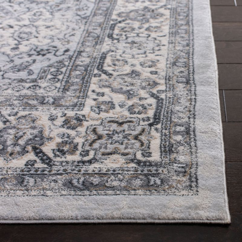 Isabella ISA916 Power Loomed Area Rug - Dark Grey/Cream - 9'x12' - Safavieh