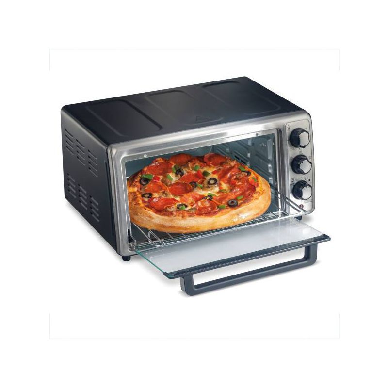 Hamilton Beach Sure-Crisp Air Fryer Toaster Oven Black - 31418: Countertop, 1400W, Dishwasher-Safe Parts, Freestanding