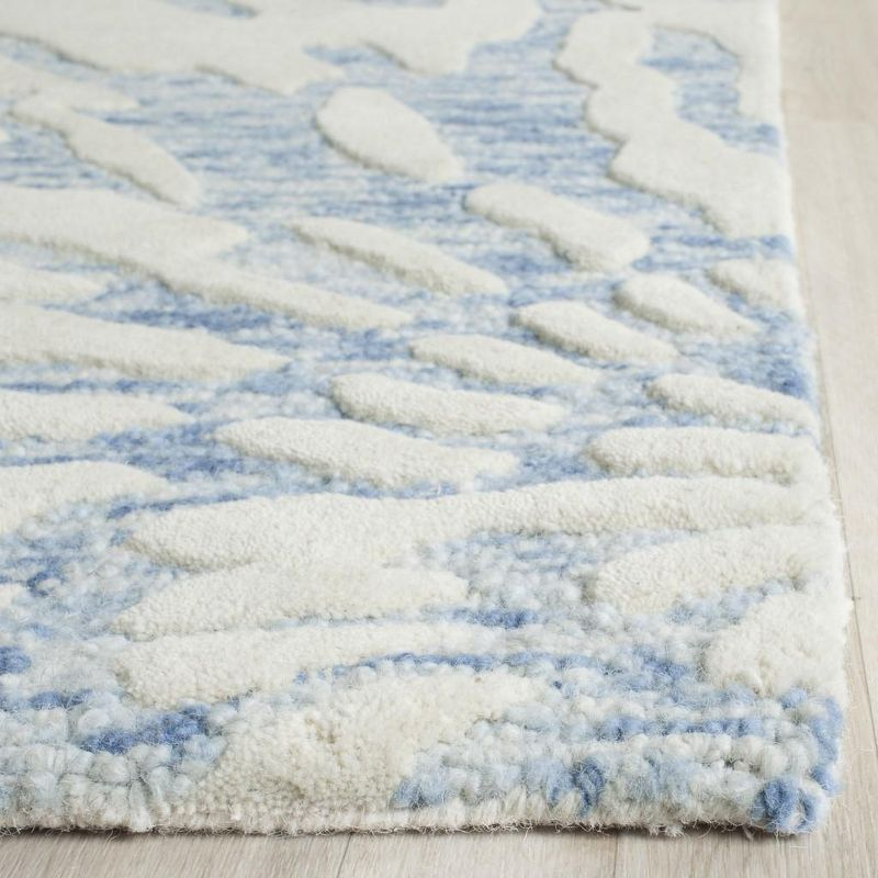 Bella BEL129 Hand Tufted Area Rug - Dark Blue/Ivory - 8'x10' - Safavieh.