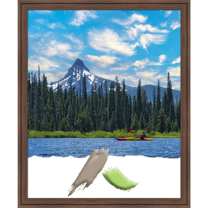 Amanti Art Florence Medium Brown Picture Frame Opening Size 18x22 in.