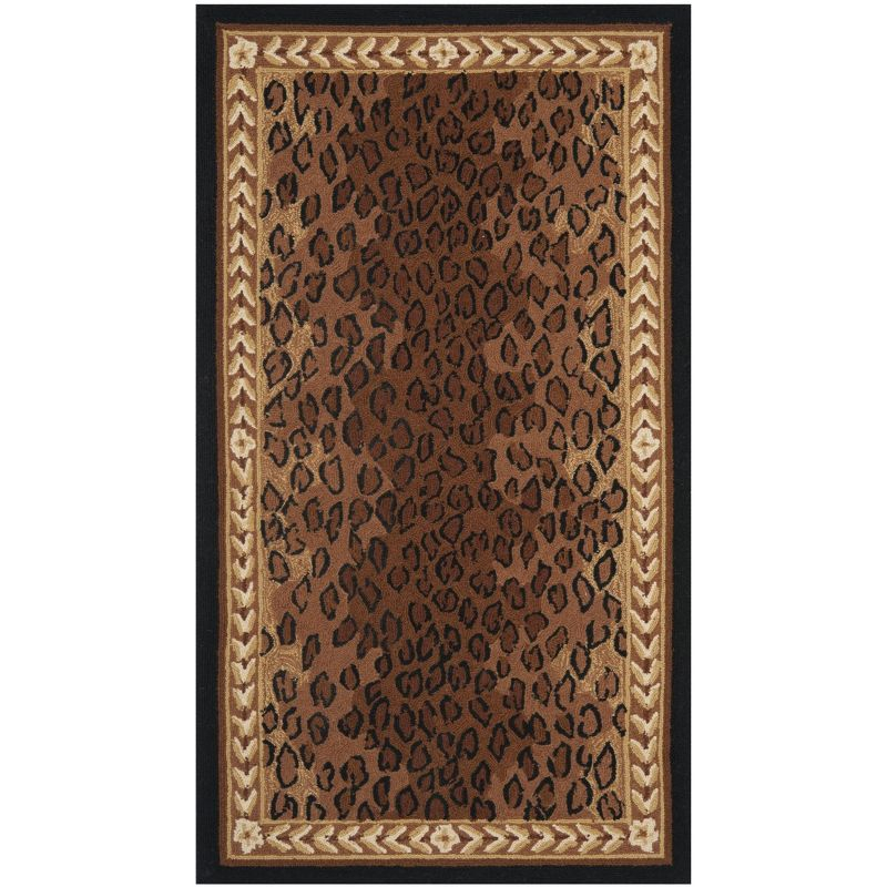 Chelsea HK15 Handmade Area Rug - 3'9"x5'9" - Black/Brown - Safavieh