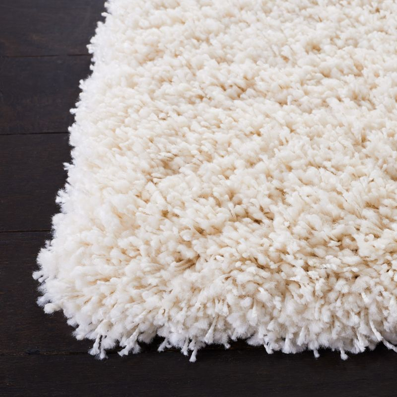 Santa Monica Shag SGN725 Power Loomed Area Rug - Ivory - 5'3"x7'6" - Safavieh.