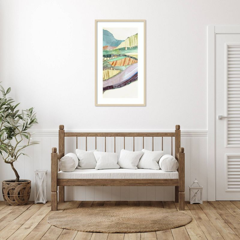 Amanti Art 24"x41" Movements by Jacob Q Wood Framed Wall Art Print