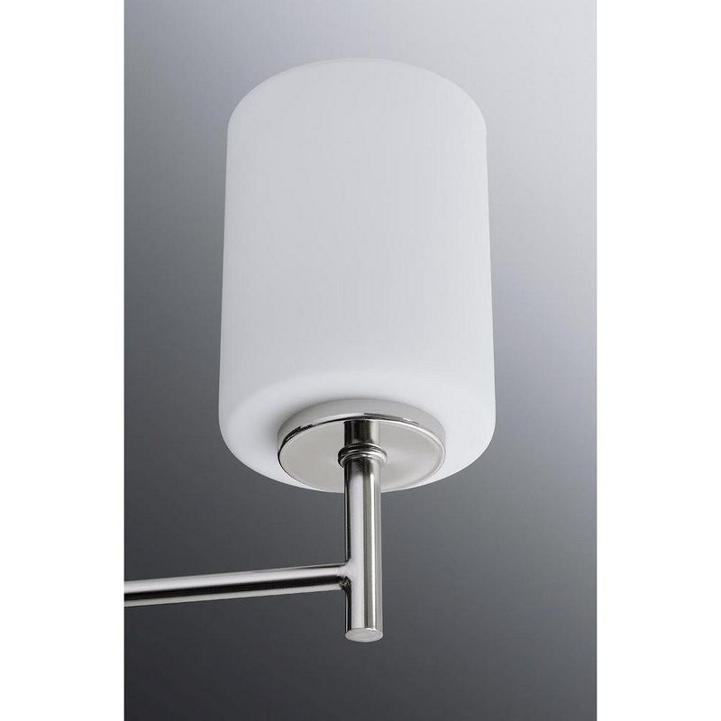 Progress Lighting Replay 1-Light Bath & Vanity Wall Light, Polished Nickel, Porcelain Shade