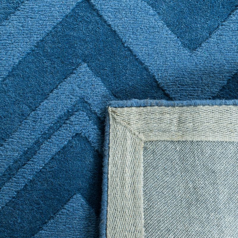 Impressions IM398 Hand Loomed Area Rug - Blue - 6'x6' - Safavieh.