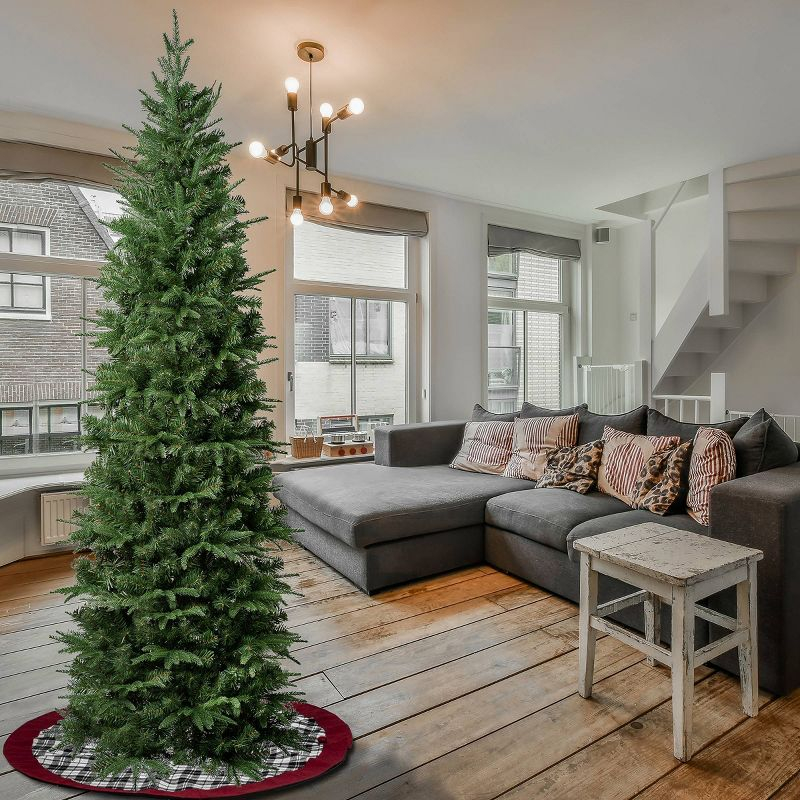 National Tree Company 7.5' Slim Unlit Duxbury Artificial Christmas Tree: Feel Real® Technology, Indoor Use