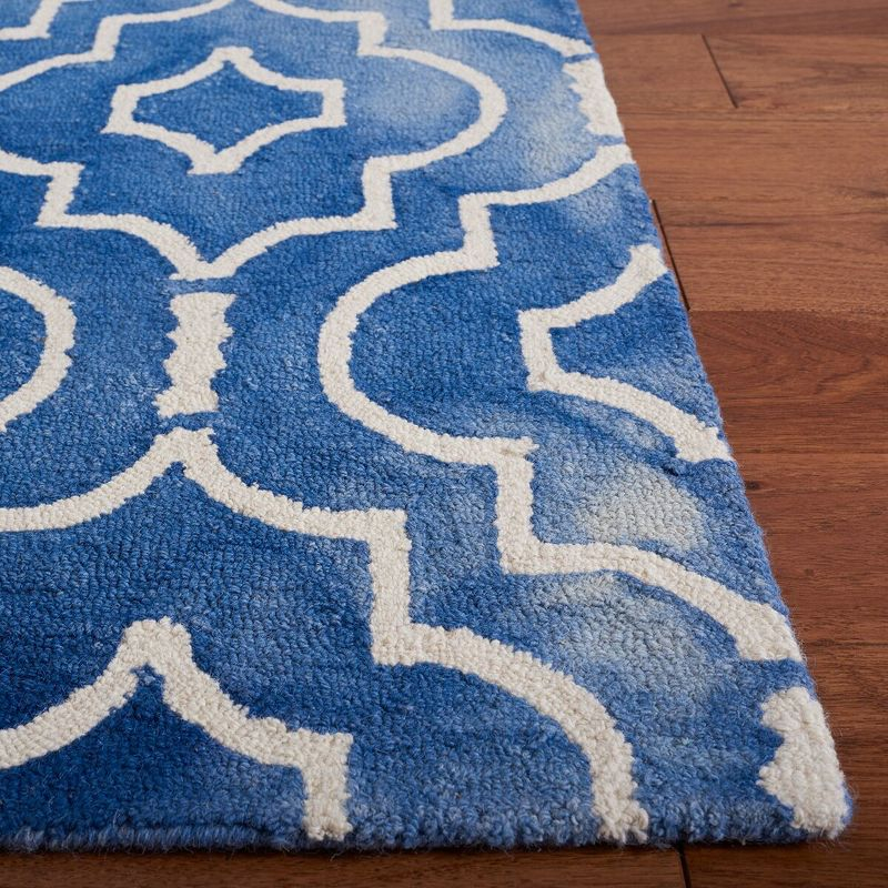 Dip Dye DDY538 Hand Tufted Accent Rug - Blue/Ivory - 3'x5' - Safavieh.