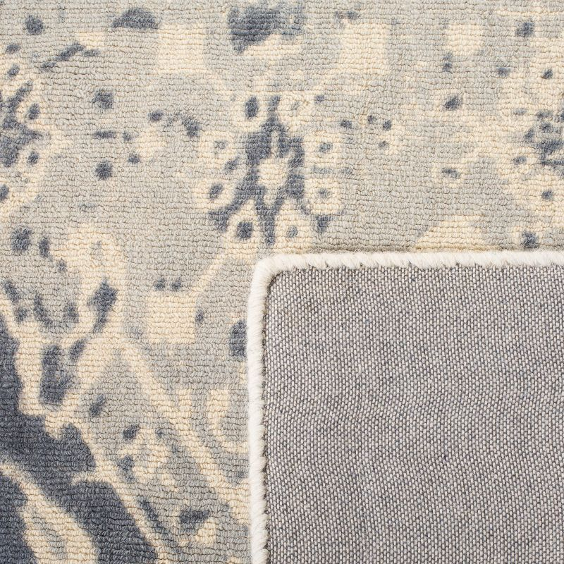 Restoration Vintage RVT532 Hand Tufted Accent Rug - Charcoal/Ivory - 2'x3' - Safavieh.