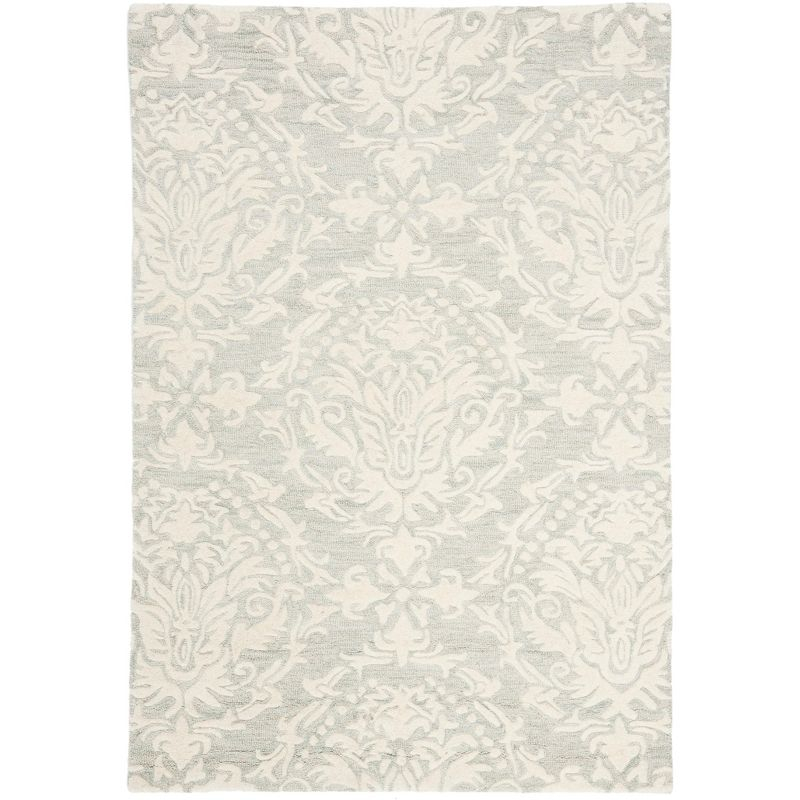 Blossom BLM107 Hand Tufted Indoor Accent Rug - Sage/Ivory - 3'x5' - Safavieh