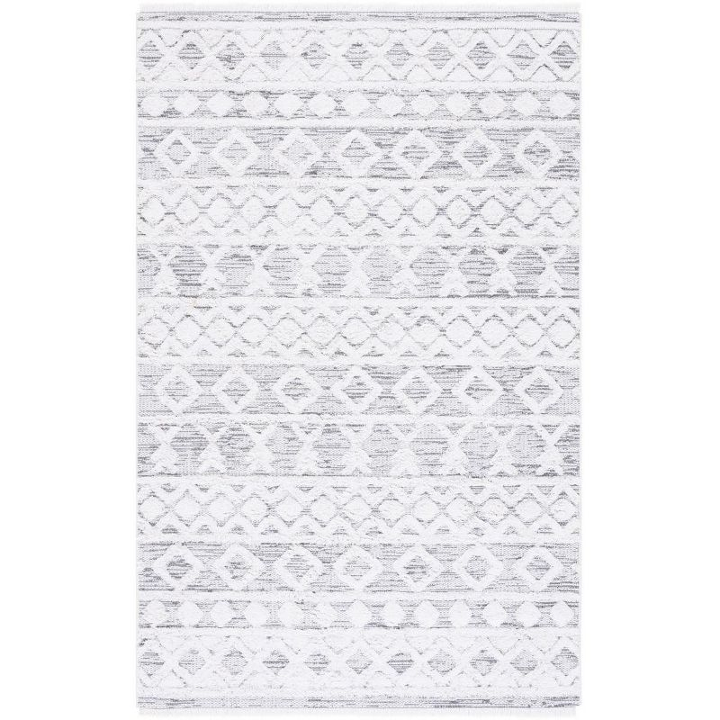 Augustine AGT758 Machine Made Indoor Area Rug - Ivory/Gray - 5'x7'-7" - Safavieh
