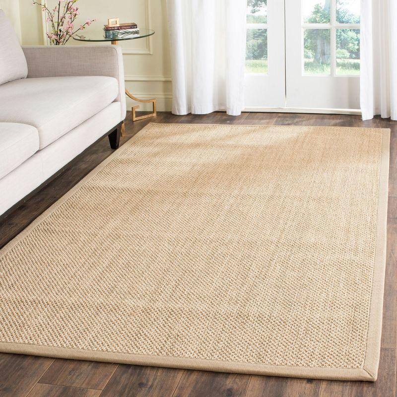 Natural Fiber NF141 Power Loomed Indoor Area Rug - Maize/Linen - 6'x9' - Safavieh.